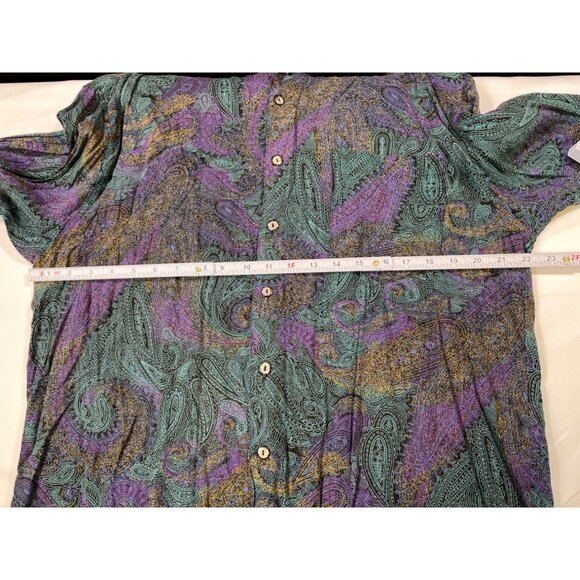 Stefano Man SKU 7660 Paisley Pattern Long Sleeve Multicolor Size XL - Picture 3 of 10